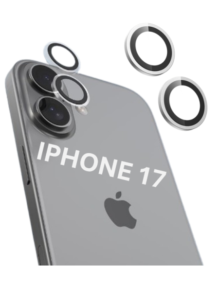 DEVIA PROTECTOR CAMARA IPHONE 17 PLATA