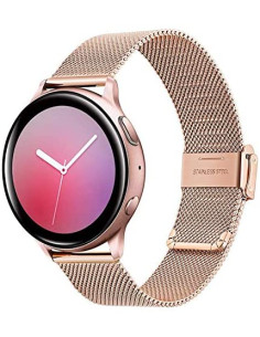 DEVIA CORREA MILANESA SAMSUNG/ HUAWEI/ AMAZFIT ORO ROSA 22mm.