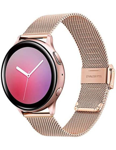 DEVIA CORREA MILANESA SAMSUNG/ HUAWEI/ AMAZFIT ORO ROSA 22mm.