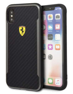 FERRARI CARCASA HARD CARBON IPHONE XS MAX NEGRO