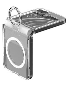 GOOSPERY CARCASA Z FLIP 6 RING MAGSAFE PRO TRANSPARENTE