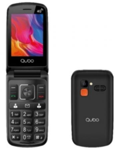 QUBO TELEFONO MOVIL 4G P-210NW NEGRO