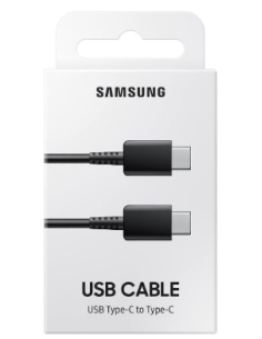 SAMSUNG CABLE TIPO C - TIPO C 1m. 3A NEGRO