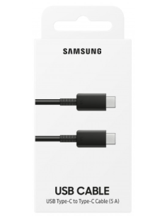 SAMSUNG CABLE TIPO C - TIPO C 1m. 5A NEGRO
