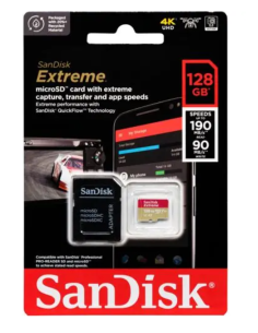 SANDISK EXTREME MICRO SD 128GB