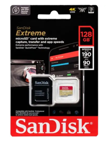 SANDISK EXTREME MICRO SD 128GB