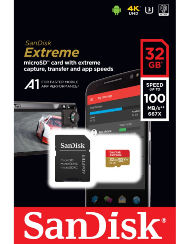 SANDISK EXTREME MICRO SDHC 32GB