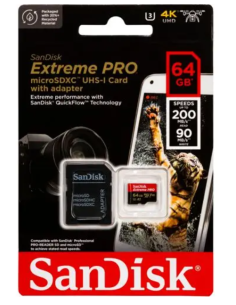 SANDISK EXTREME PRO A2 MICROSDXC 64GB