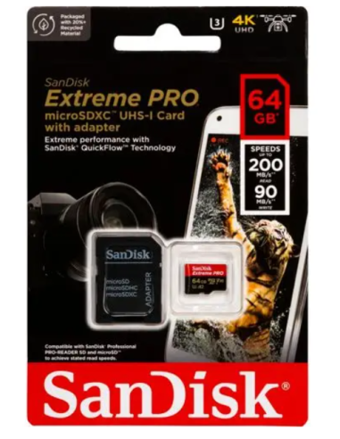 SANDISK EXTREME PRO A2 MICROSDXC 64GB