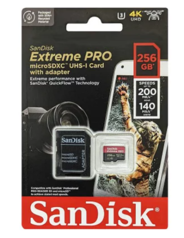 SANDISK EXTREME PRO MICRO SD 256GB