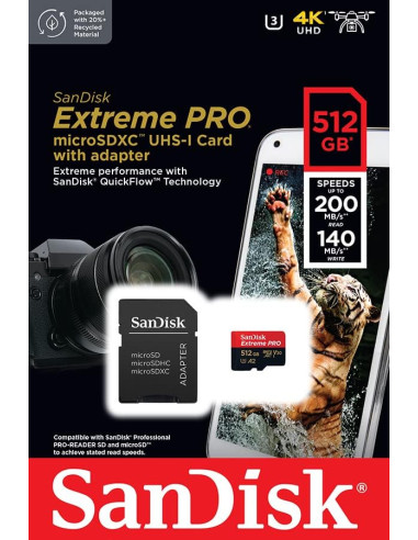 SANDISK EXTREME PRO MICRO SDXC 512GB
