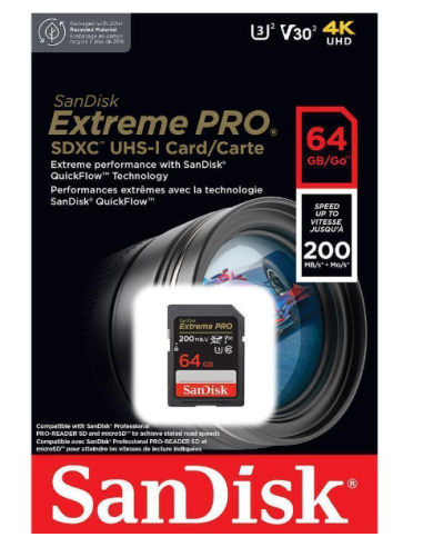 SANDISK EXTREME PRO SDXC 64GB