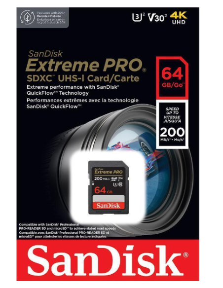 SANDISK EXTREME PRO SDXC 64GB