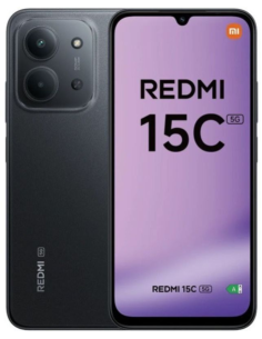 SMARTPHONE XIAOMI REDMI 15C 4GB/ 256GB/ 6.9"/ 5G/ NEGRO