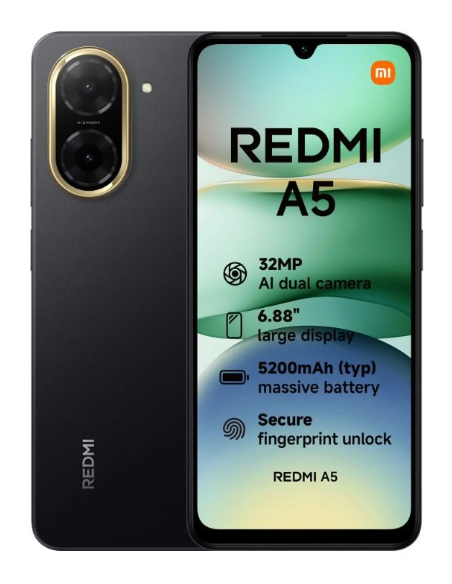 SMARTPHONE XIAOMI REDMI A5 4GB/ 128GB/ 6.88"/ NEGRO