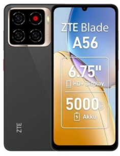 SMARTPHONE ZTE BLADE A56 4GB/ 64GB/ 6.75"/ NEGRO