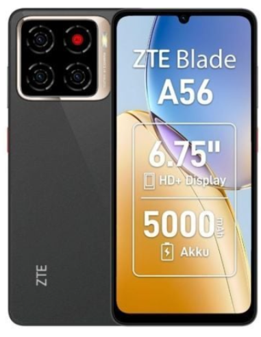 SMARTPHONE ZTE BLADE A56 4GB/ 64GB/ 6.75"/ NEGRO