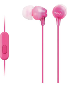 SONY AURICULAR MDREX15APP CON MICRO JACK  ROSA