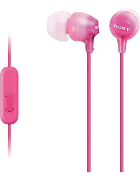 SONY AURICULAR MDREX15APP CON MICRO JACK  ROSA