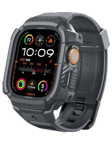 SPIGEN CARCASA/CORREA RUGGED ARMOR APPLE WATCH  ULTRA/ULTRA 2 49mm GRIS OSCURO