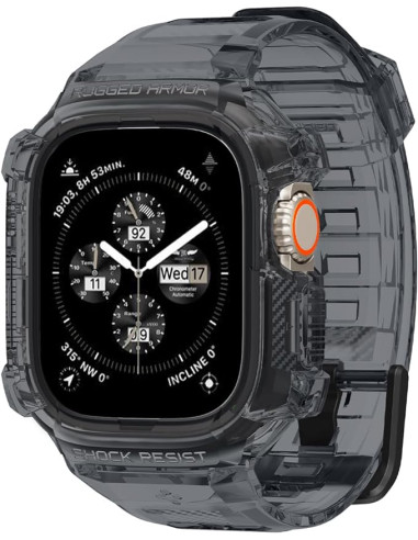 SPIGEN CARCASA/CORREA RUGGED ARMOR PRO APPLE WATCH  ULTRA/ULTRA 2 49mm GRIS ESPACIAL