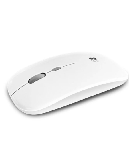 SUBBLIM RATON INALAMBRICO DUAL FLAT 1600DPI RECARGABLE BLANCO