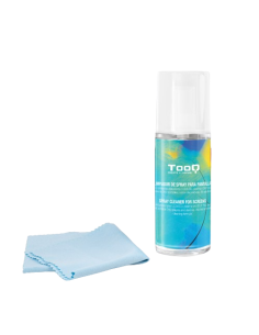 TOOQ KIT LIMPIADOR DE PANTALLAS CON PAÑO MICROFIBRA