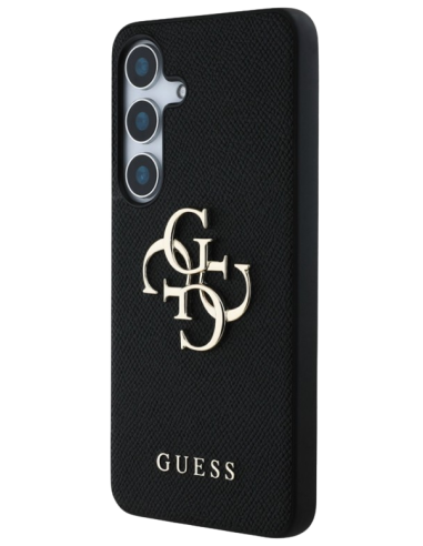 GUESS CARCASA GRAINED 4G SAMSUNG GALAXY S25 NEGRO