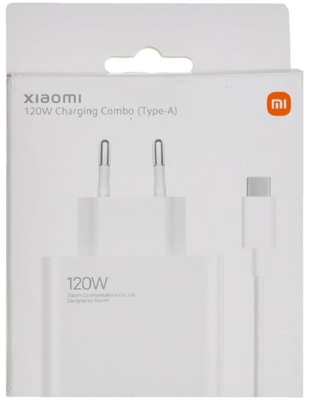 XIAOMI CARGADOR COMBO USB TIPO-A/ 1xUSB/ 120W