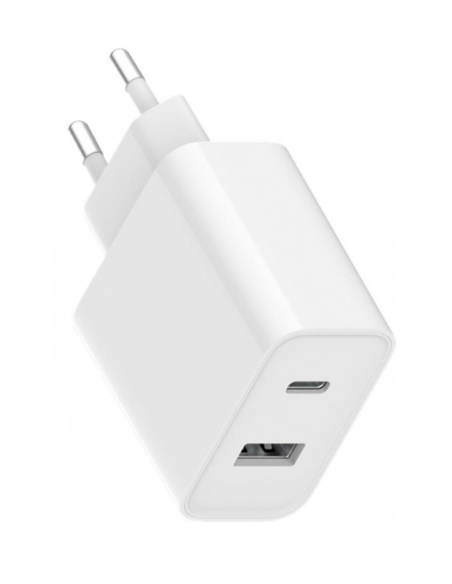 XIAOMI CARGADOR DUAL 33W TIPO C - USB BLANCO