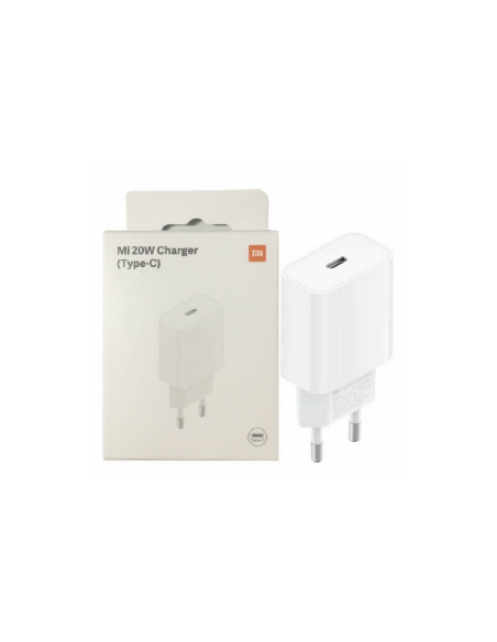 XIAOMI CARGADOR RAPIDO 20W TIPO C BLANCO
