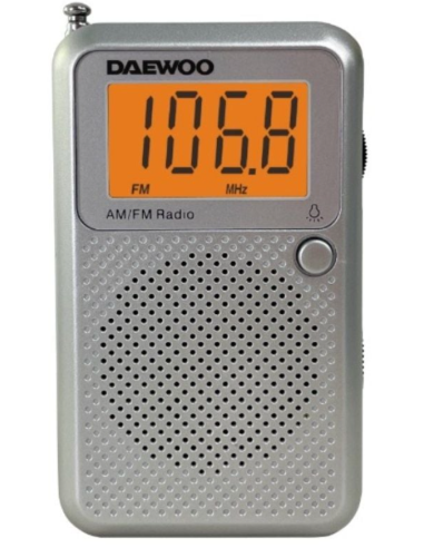 DAEWOO RADIO PORTATIL DW1115 CON PANTALLA GRIS