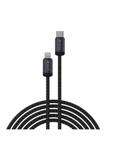 DEVIA CABLE GRACIOUS PD USBc  LIGHTNING 27W 2M NEGRO