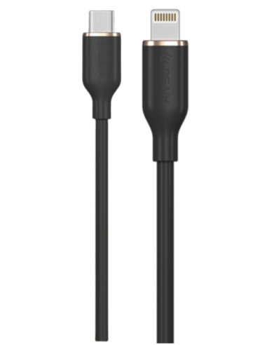 DEVIA CABLE JELLY USBc - LIGHTNING NEGRO