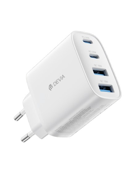 DEVIA CARGADOR PRO1 QC 40W 2 USBa / 2 USBc