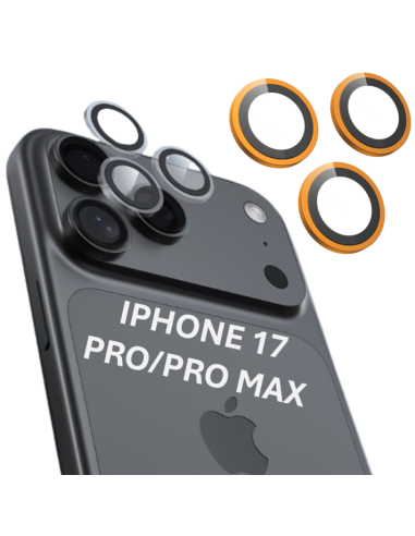 DEVIA PROTECTOR CAMARA IPHONE 17 PRO / PRO MAX NARANJA