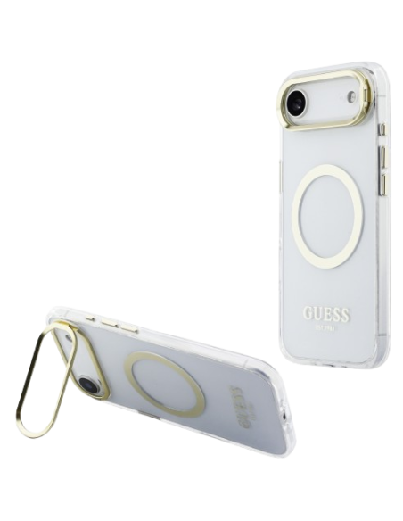 GUESS CARCASA MAGSAFE SOPORTE CAMARA IPHONE AIR DORADO