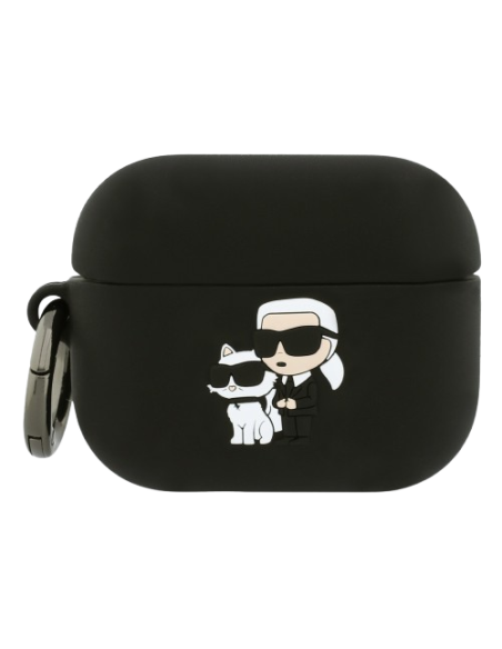 KARL LAGERFELD FUNDA SILICONA K&C NFT 3D AIRPODS PRO 3 NEGRO