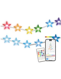 KSIX TIRAS LED ESTRELLAS RGB 5M 12W