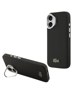 LACOSTE CARCASA MAGSAFE SOPORTE CAMARA IPHONE 17 NEGRO