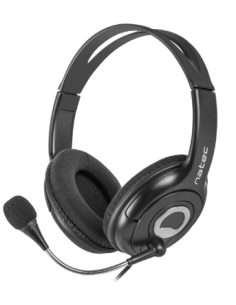 NATEC AURICULAR BEAR CON MICROFONO 3.5mm NEGRO