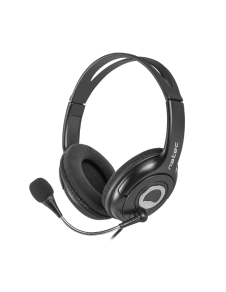 NATEC AURICULAR BEAR CON MICROFONO 3.5mm NEGRO