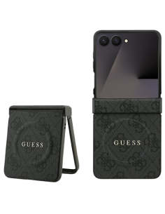 GUESS CARCASA MAGSAFE 4G SAMSUNG Z FLIP 7 NEGRO