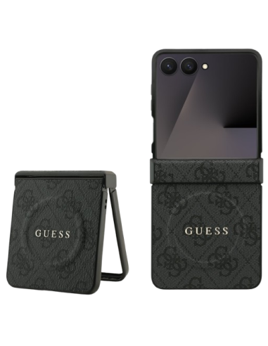 GUESS CARCASA MAGSAFE 4G SAMSUNG Z FLIP 7 NEGRO