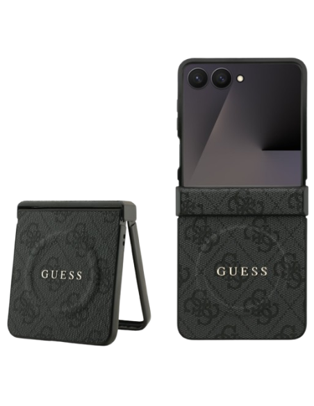 GUESS CARCASA MAGSAFE 4G SAMSUNG Z FLIP 7 NEGRO