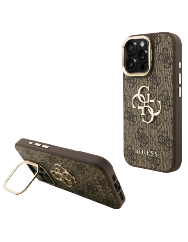 GUESS CARCASA 4G SOPORTE CAMARA IPHONE 15 PRO MAX MARRON