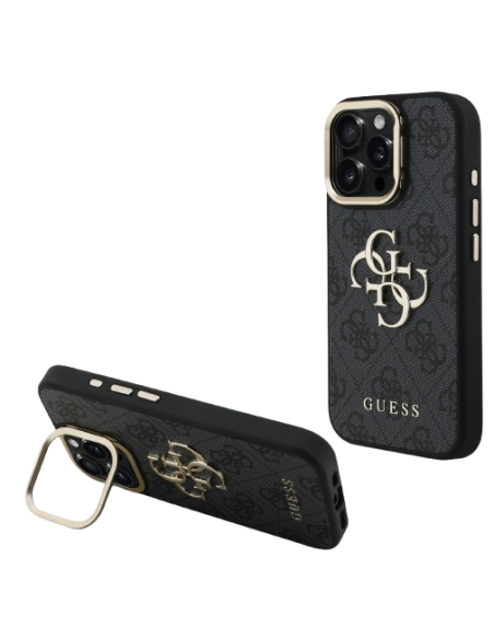 GUESS CARCASA 4G SOPORTE CAMARA IPHONE 15 PRO MAX GRIS