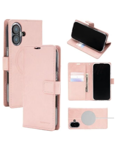 GOOSPERY FUNDA MAGSAFE BLUEMOON DAIRY IPHONE 13 ORO ROSA