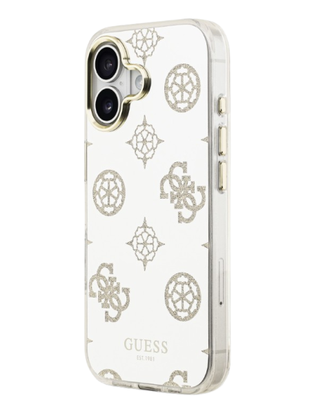 GUESS CARCASA MAGSAFE MIRROR GLITTER IPHONE 17 DORADO
