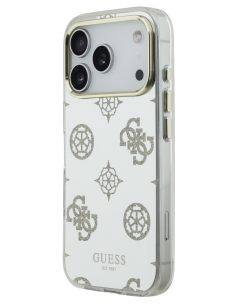 GUESS CARCASA MAGSAFE MIRROR GLITTER IPHONE 17 PRO DORADO